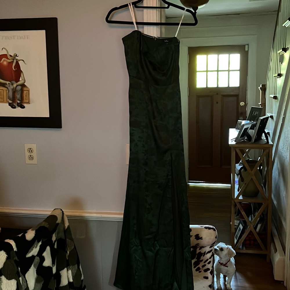 NWT Strapless beautiful green long dress